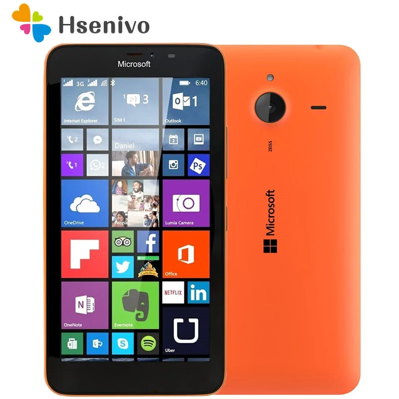 Nokia Lumia 640 Восстановленный Оригинальный Microsoft 640/640XL четырехъядерный 8 Гб ПЗУ 1 ГБ