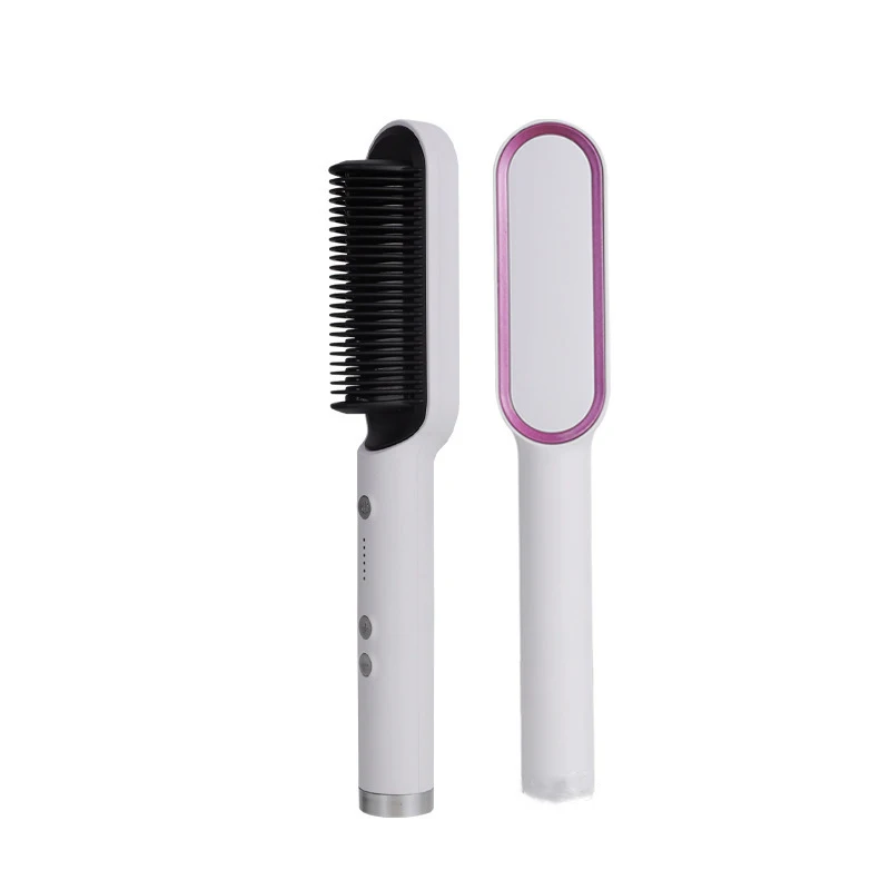 

Professional Hair Straightener Straight Hair Comb Hot Air Comb Hair Brush Electric Straight Curling Iron Negative Ions Hair Comb