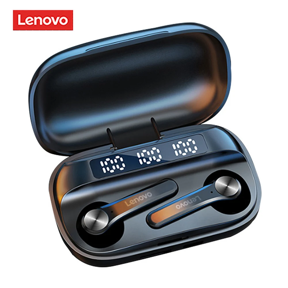 TWS наушники Lenovo QT81 с поддержкой Bluetooth 5 1 и сенсорным управлением 1200 мА · ч|Наушники