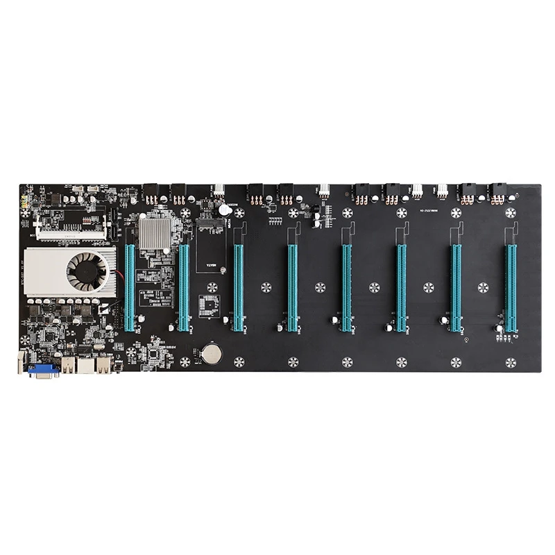 Материнская плата для майнинга BTC 8xpcie 16X адаптер памяти со слотом графической