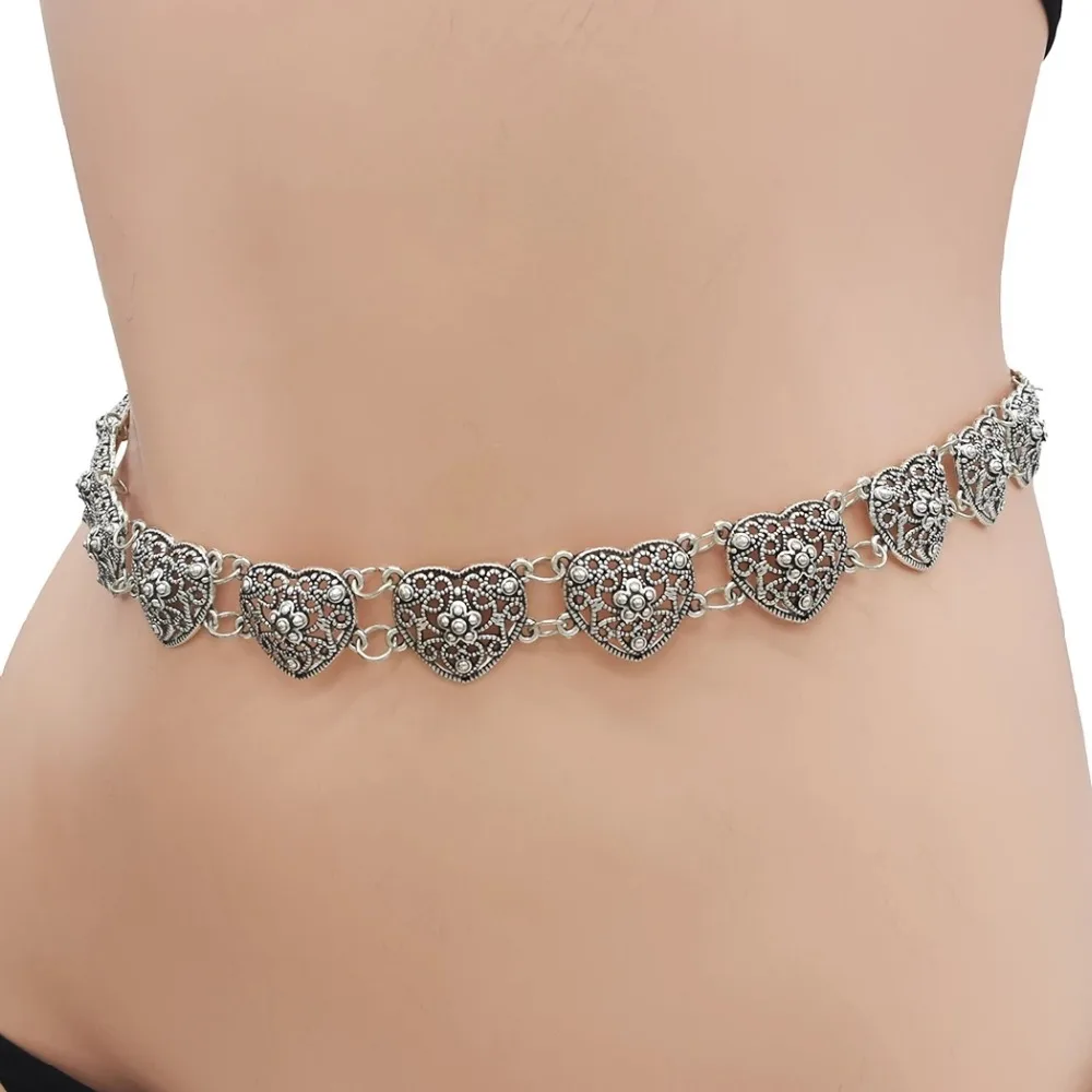 Цыганский винтажный цветной металлический резьбовой цветок Племенной боди