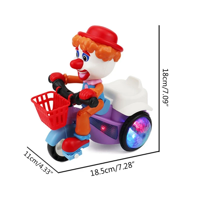 Electric Stunt Tricycle Model 360 Degree Rotating with LED Light Music Car Toy Children Birthday Gifts H055
Electric Stunt Tricycle Model 360 Degree Rotating with LED Light Music Car Toy Children Birthday Gifts H055
