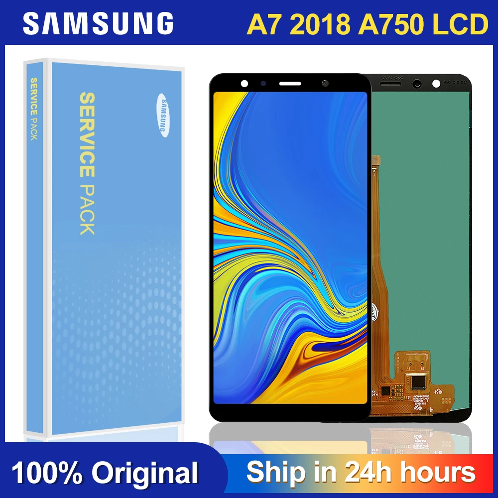 6 0 ''оригинальное для Samsung Galaxy A7 2018 SM A750F A750 ЖК дисплей сенсорный экран