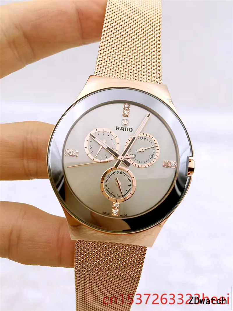 

RADO watch men's skeleton automatic mechanical AAA watch gold skeleton retro men's women watch quartz watch