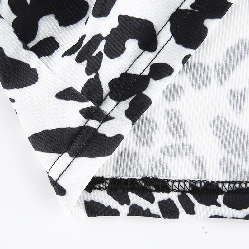 

Leopard Print Sexy V Neck Rave Outfit T Shirts for Women Long Sleeve Crop Top Autumn Shirt Femme Fashion Streetwear