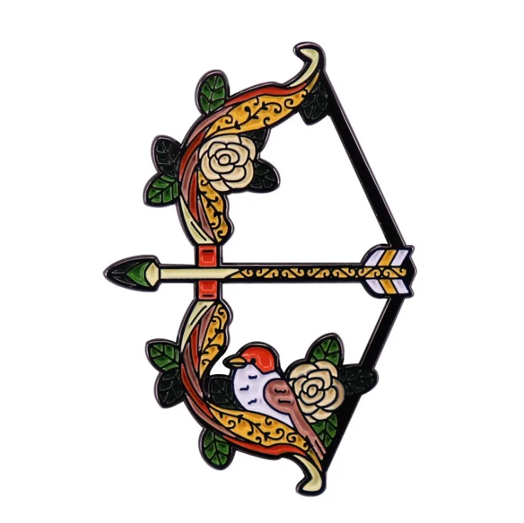 Эмалированная брошь в виде пчелы и свиньи