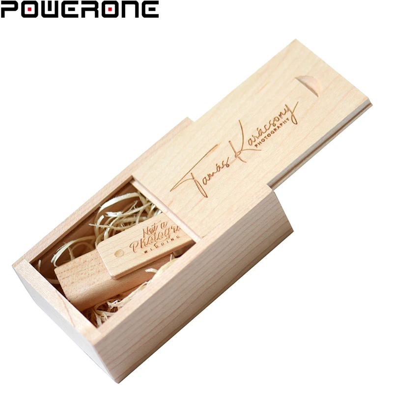 USB-флеш-накопитель POWERONE деревянный 4/8/16/32/64 ГБ | Компьютеры и офис