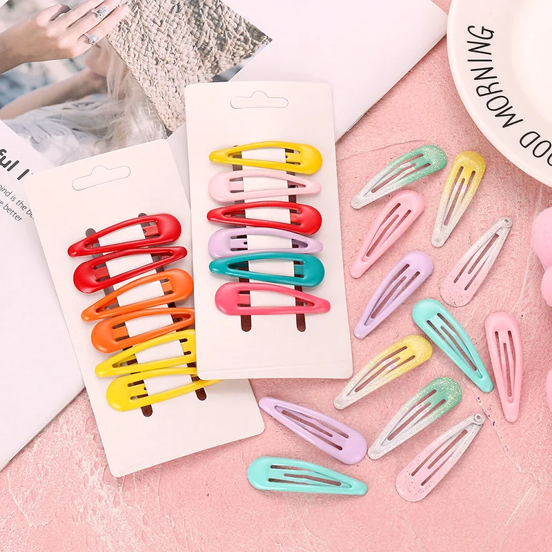 Модные Красочные капли воды заколки для волос милые Заколки Леди Простые волосы