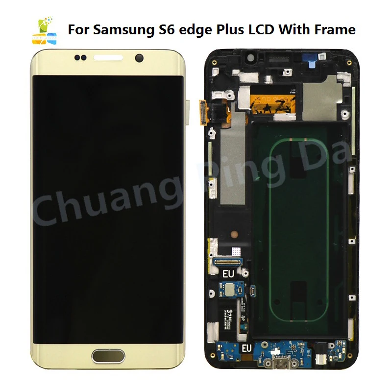 ЖК дисплей G928 G928F для Samsung Galaxy S6 Edge Plus с сенсорным экраном в сборе сменный 5 7 дюйма