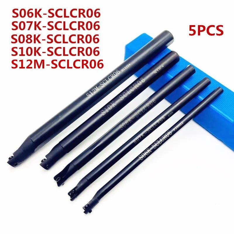 5 шт. S12M SCLCR06 S06K/S07K/S08K/S10K 95 градусов спиральный токарный инструмент держатель расточные стержни+ 10 шт. CCMT060204 карбидные инструменты