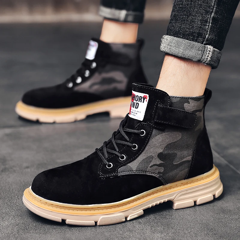 

leisure flat shoe sneakers man fashion mens causal boots mens hot sale wear outdoor shoes for slip on sport Sneaker black 2020