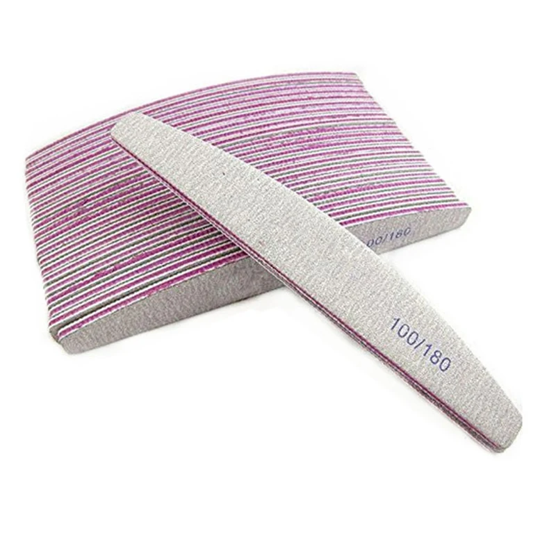 100/180 пилки для ногтей буфер блока пилка полирования маникюра и педикюра