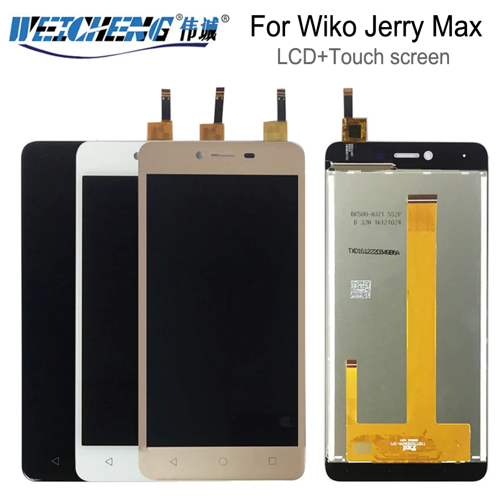 WEICHENG для Wiko Jerry Max ЖК-дисплей + сенсорный экран в сборе черный/белый/золотой
