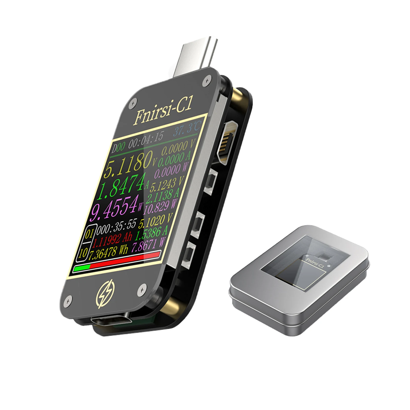 

USB Tester Durable Mini Fast Charging Charger With PC Software Digital Real Time Portable LCD Display Voltmeter Ammeter Home