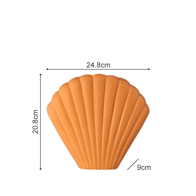 

Nordic Art Shell Vase Creative Ceramic Decoration Modern Minimalist Home Vase Wedding Decoration Christmas