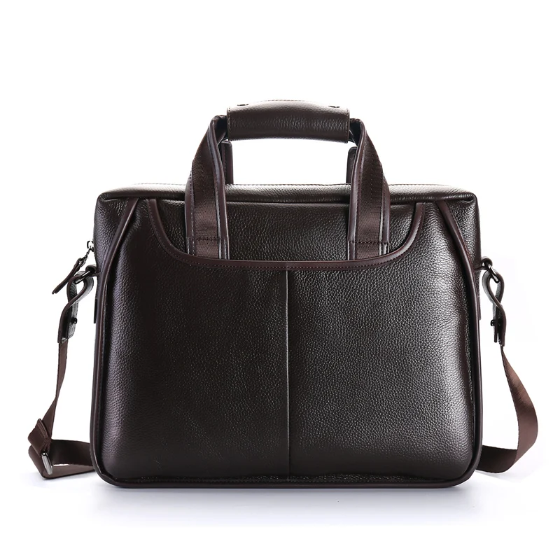Мужской деловой портфель из натуральной кожи с отделением для документов M200905 |