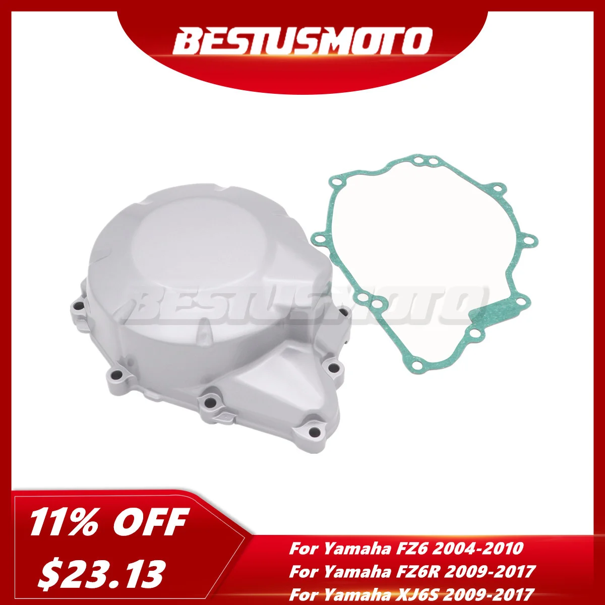 

Motorcycle Left Side Engine Stator Cover Crankcase Gasket For Yamaha FZ6 2004 2005 2006 2007 2008 2009 2010 FZ6R XJ6S 2009-2017