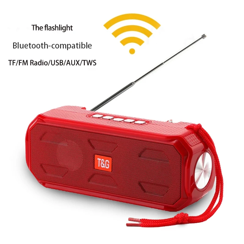 

Bluetooth-compatible with outdoor speakers, stereo speakers, waterproof portable wireless speakers, support TF card FM radio
