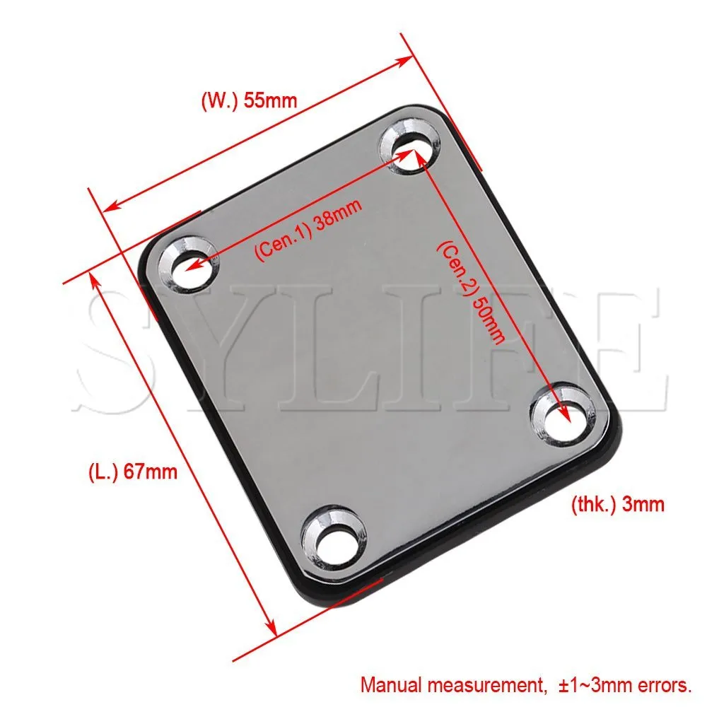 Сменная хромированная накладка на шею и винты для бас электрической