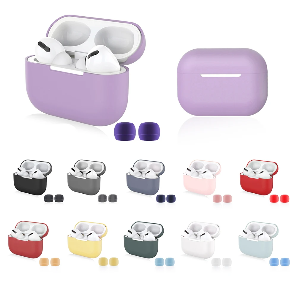 

Earphone Case For Apple Airpods Pro Wireless Bluetooth Protective Cases For Air Pods pro 3 Soft Silicone Headphone With earplugs