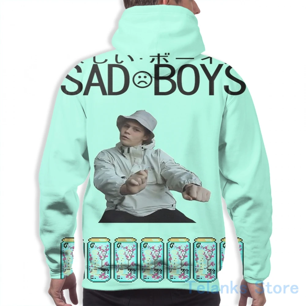 Мужские толстовки свитшоты для женщин Повседневная Толстовка с принтом грустных