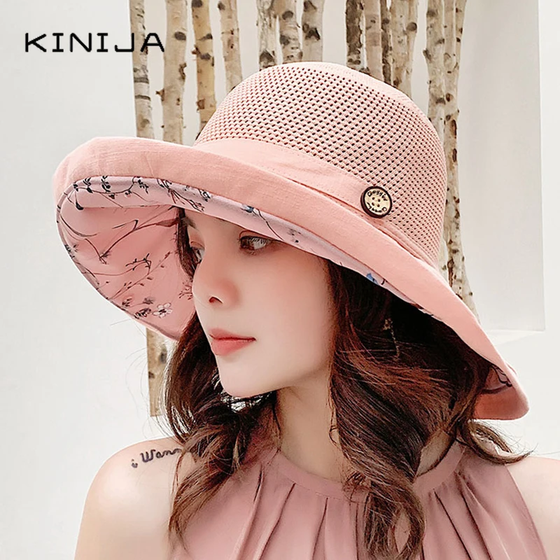 Летняя Новинка Женская Солнцезащитная Рыбацкая Кепка Пляжная уличная Панама с
