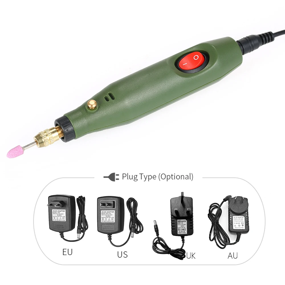 Набор инструментов для шлифования мини портативный Электрический вращающийся