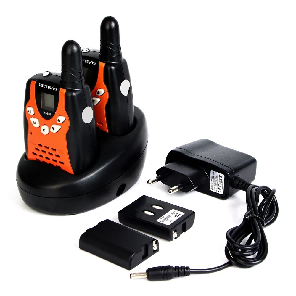 2 шт перезаряжаемая рация для детей Retevis RT602 Walky Talky для детей 0,5 Вт PMR Talkie-рация с батареей Рождественский подарок