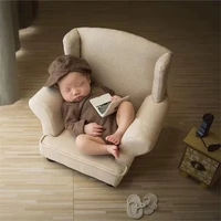 newborn photography props full moon photo sofa solid wood sofa infant photo shoot accessories hundred day baby posing props