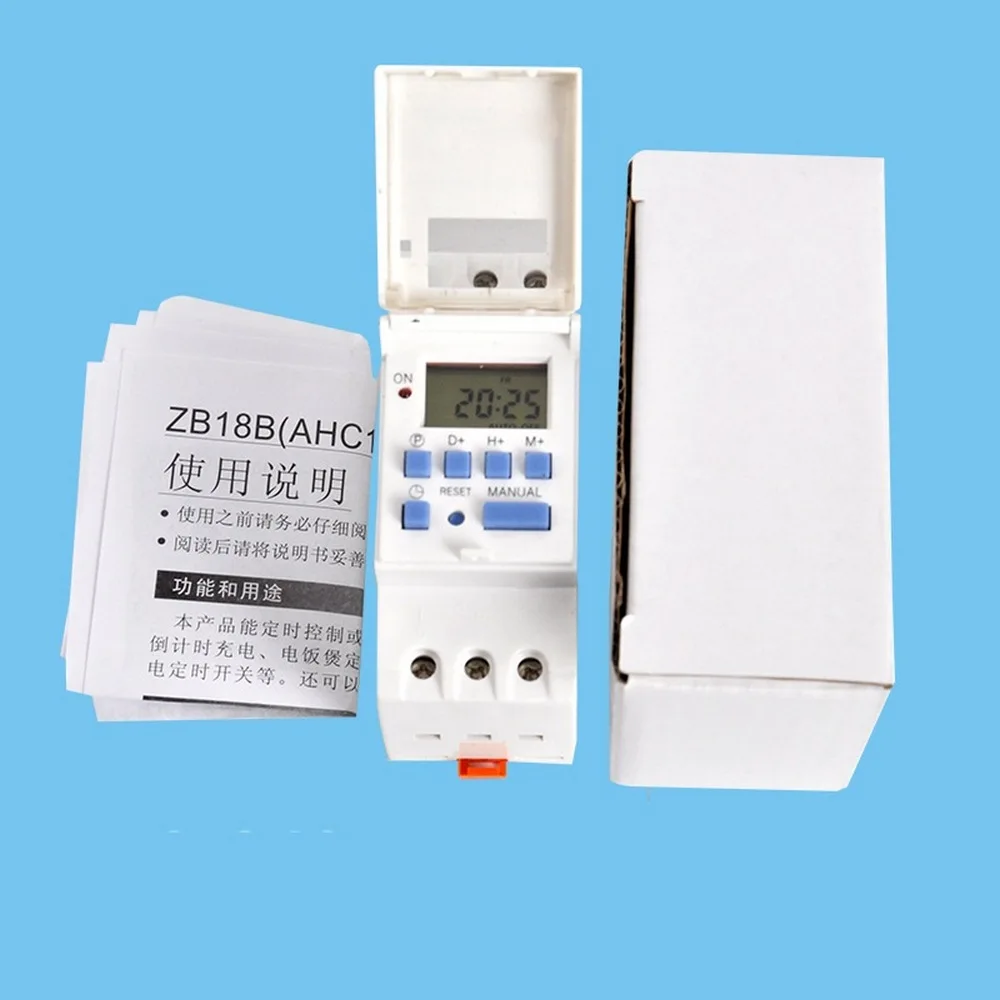 Time Switch 240V 30A Din Rail Programmable Digital Timer AHC15Azb18b Relay Control Power Electronic Weekly | Инструменты