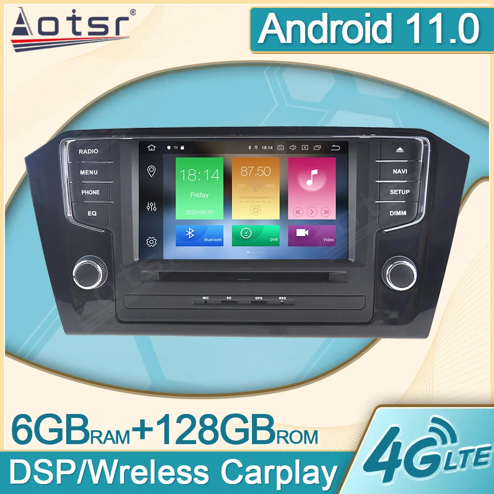 

6+128G Android For Volkswagen PASSAT 2015 - 2018 Car Radio Multimedia Player Video GPS Navi Stereo Carplay Head Unit DPS 2Din