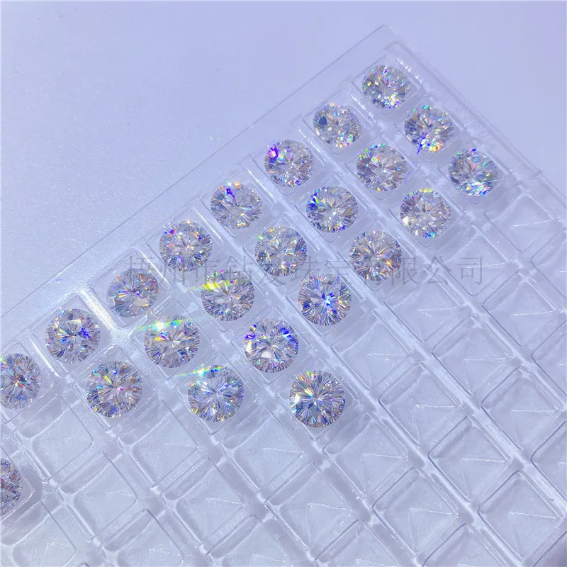 Real D Color VVS1 Cherry Blossom Cut Moissanite Loose Gemstones for Diy Jewelry Making Sakura Moissanite Pass Diamond Tester