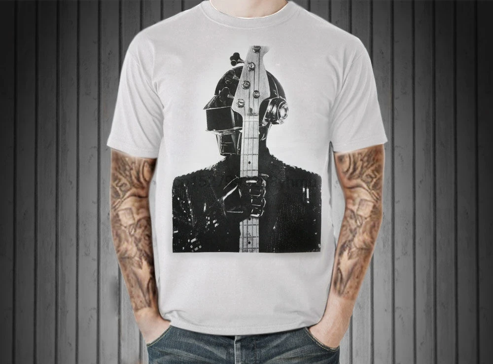 Белая футболка Daft в стиле панк VTG мужская двойная DJ электронная Клубная