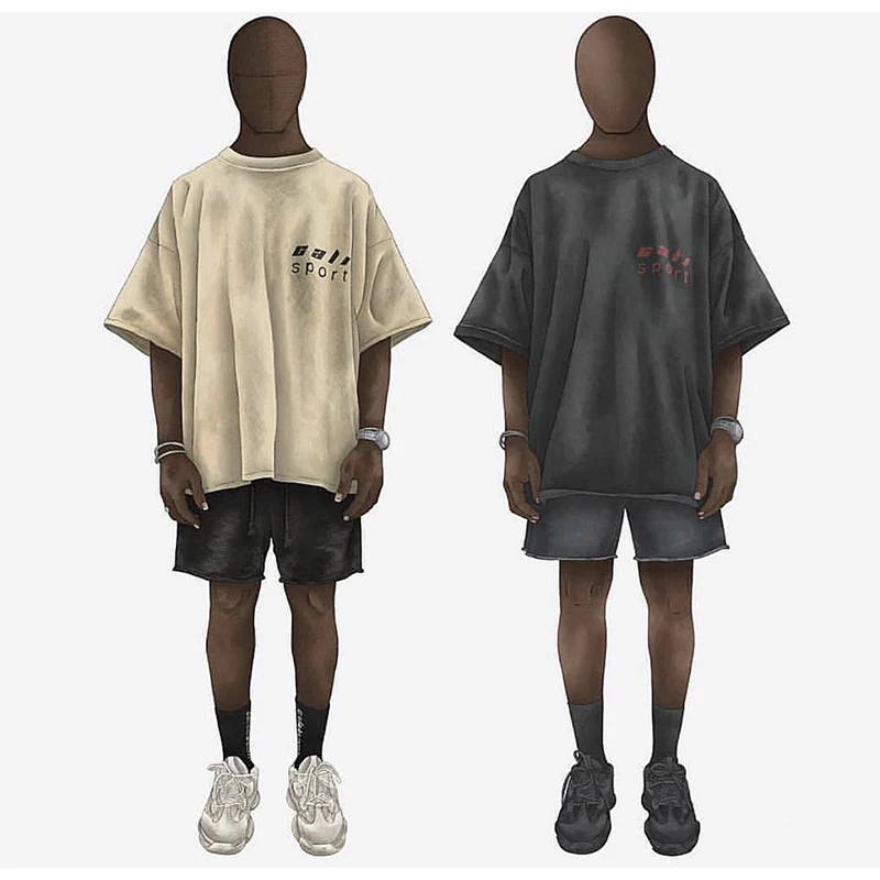 Сезон 6 футболка с вышитым значком Kanye call Спортивная бежевая черная темно-зеленая футболка сезона 6 Хип-Хоп Мужская Женская свободная хлопковая футболка