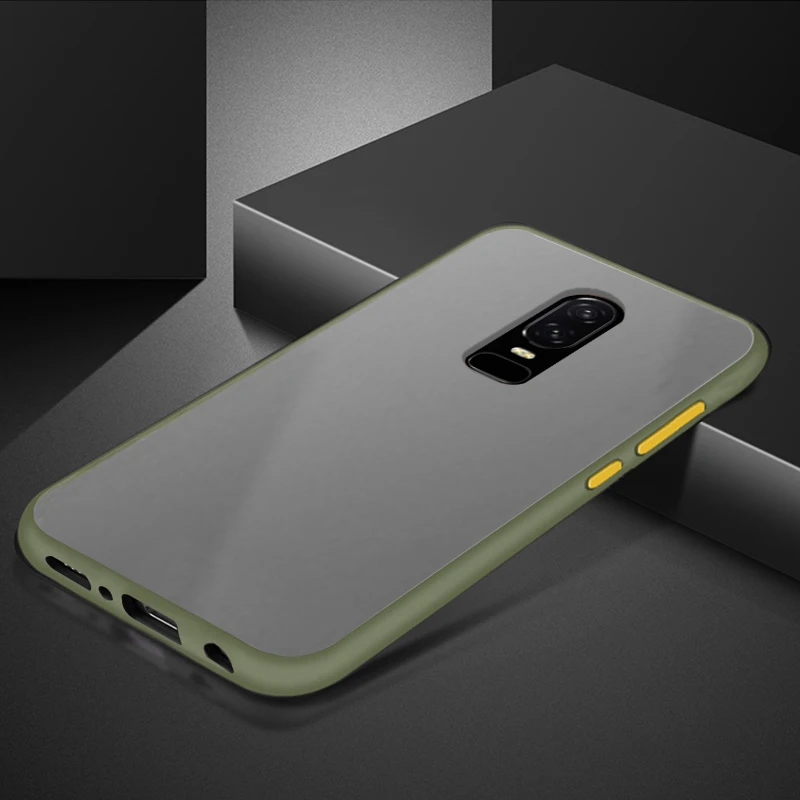 Coque Cover Case For OnePlus 6 6T 7 7T PRO Matte Transparent Luxury Shockproof Hard Acrylic Silicone Phone Back Slim Protective |