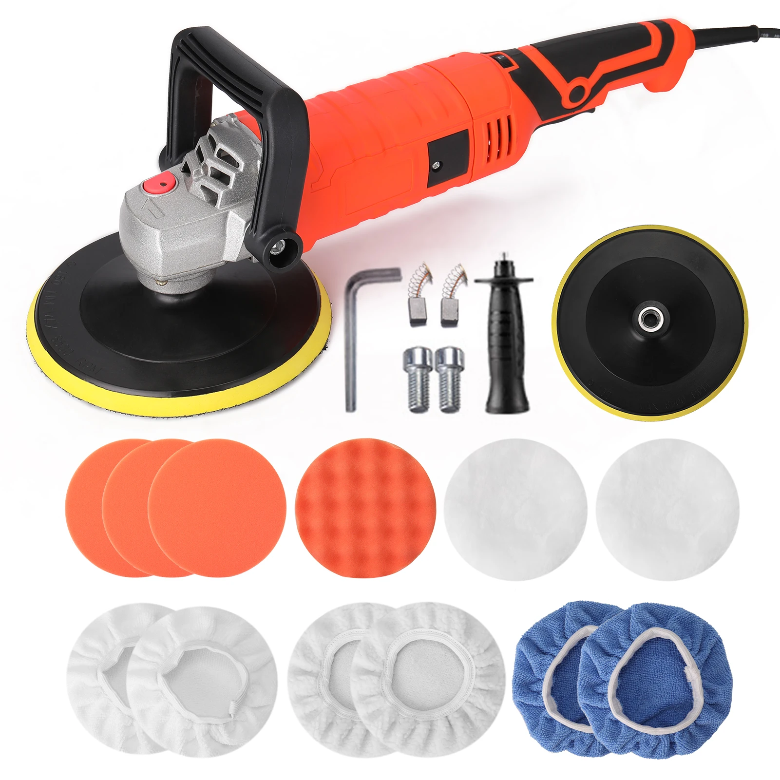 

KKMOON 7 Level Speed Mini Adjustable Polishing Grinding Machine Polisher Car Waxing Automobile Furniture Utility Polishing Tool