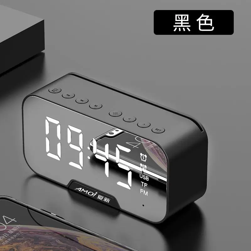 Bluetooth Rechargeable Alarm Clock Creative Weather Station Color Digital Desktop Klapkowy Daily Home Decor SC OO50AC | Дом и сад