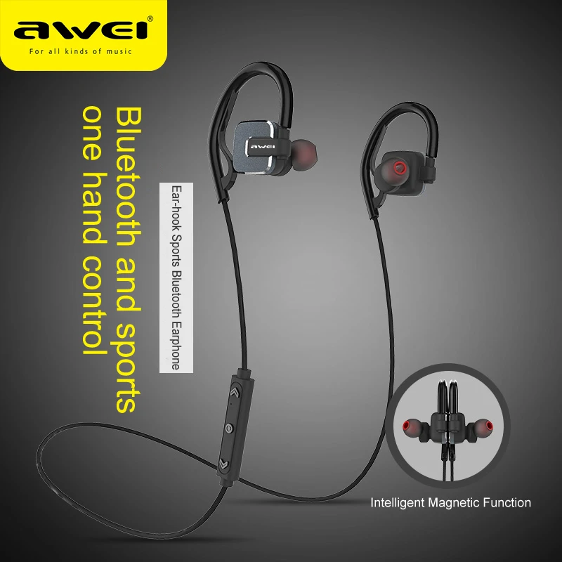 Awei A630BL Bluetooth наушники гарнитура беспроводные стерео звук спортивный динамик для