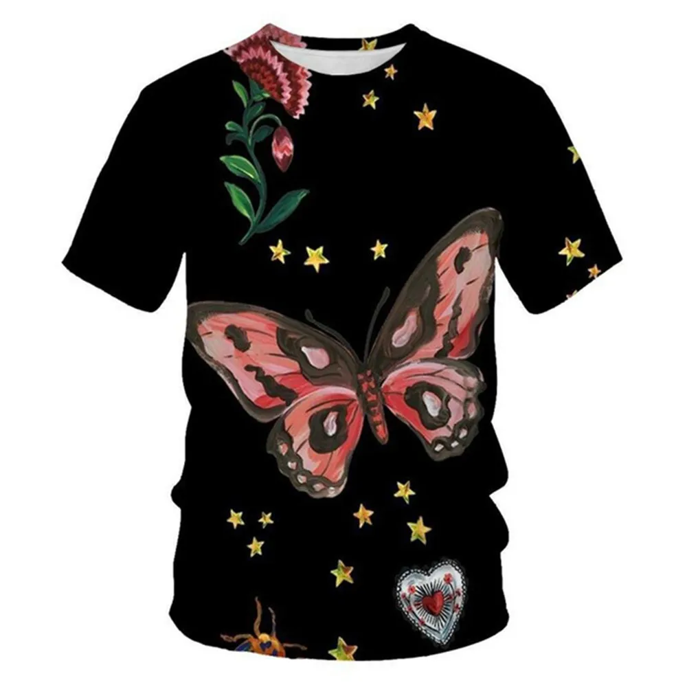 

2021 Personalized Anthropomorphic Smoking Natural Weeds 3D T-Shirt Men And Women Fresh Leaves, Birds, Parent-Child Cool Summer