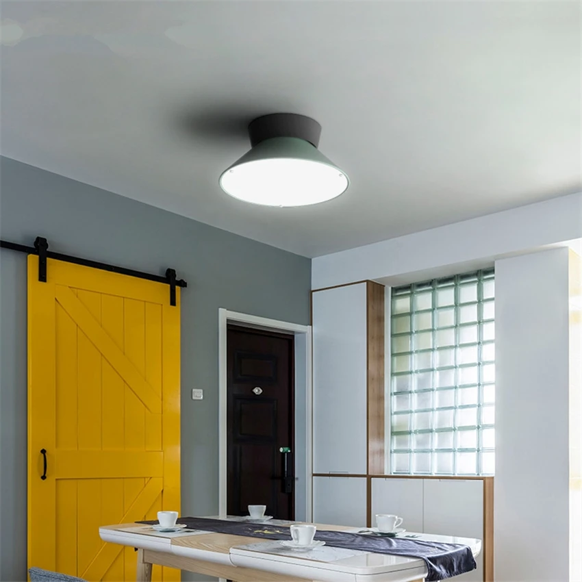 Скандинавские современные потолочные светильники столовая гостиная сотня набор