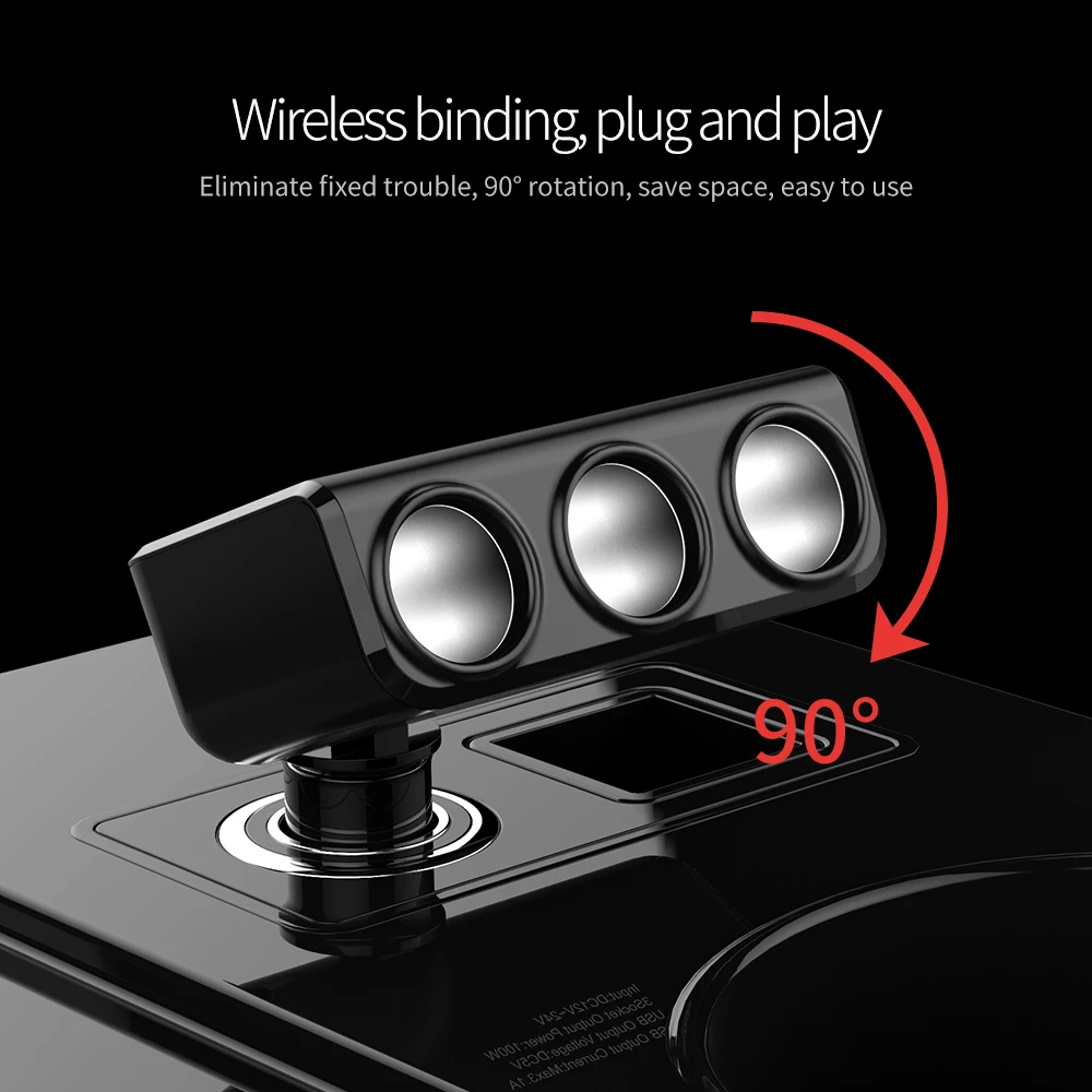 YIBEIKA tres en uno cargador de coche doble Пуэрто USBDual para iPhone iPad Samsung Xiaomi adaptador teléfono 2 USB | Мобильные