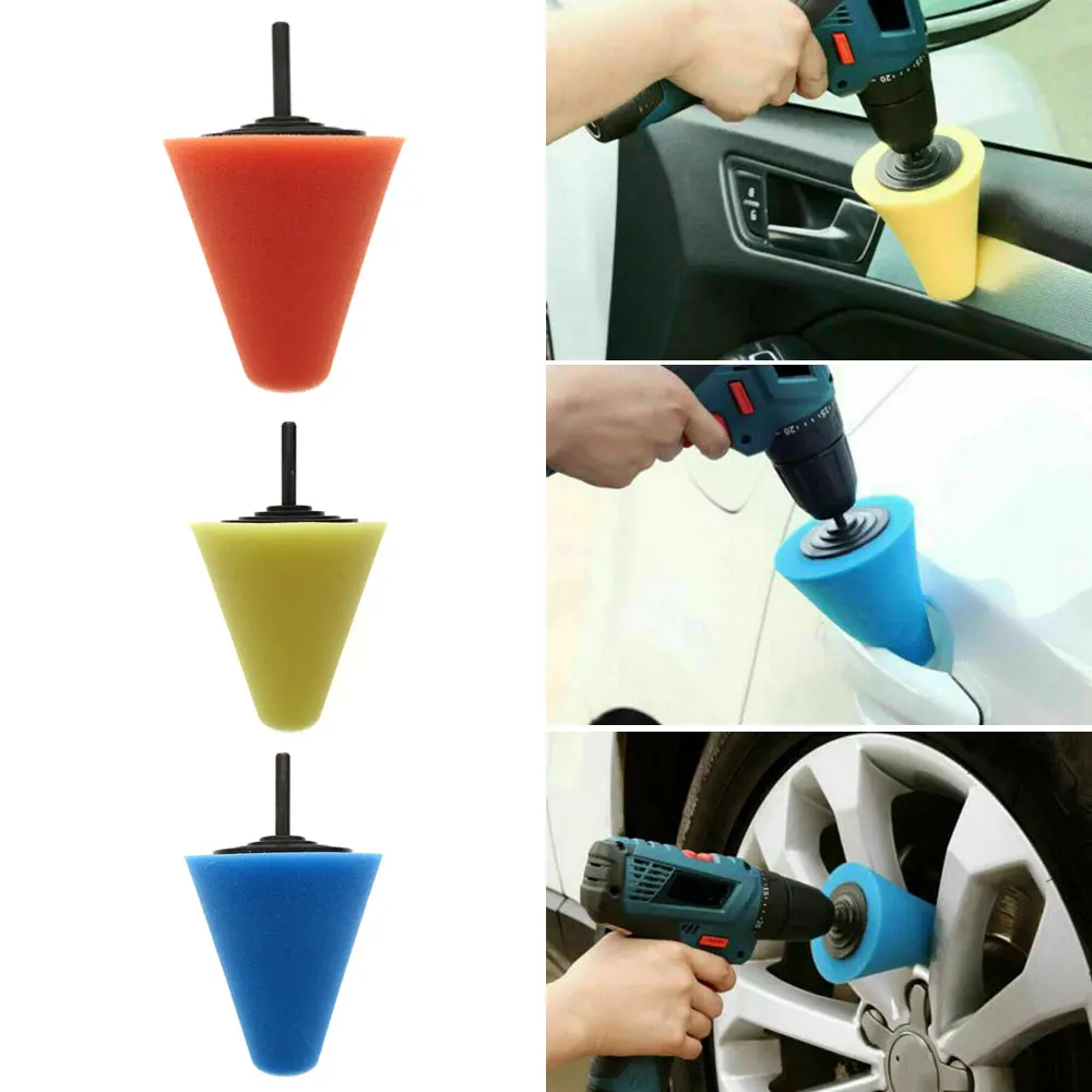 

Car Wheel Hub Polish Buffing Shank Polishing Sponge Pad Calm Auto Tools Cleaning Supplies