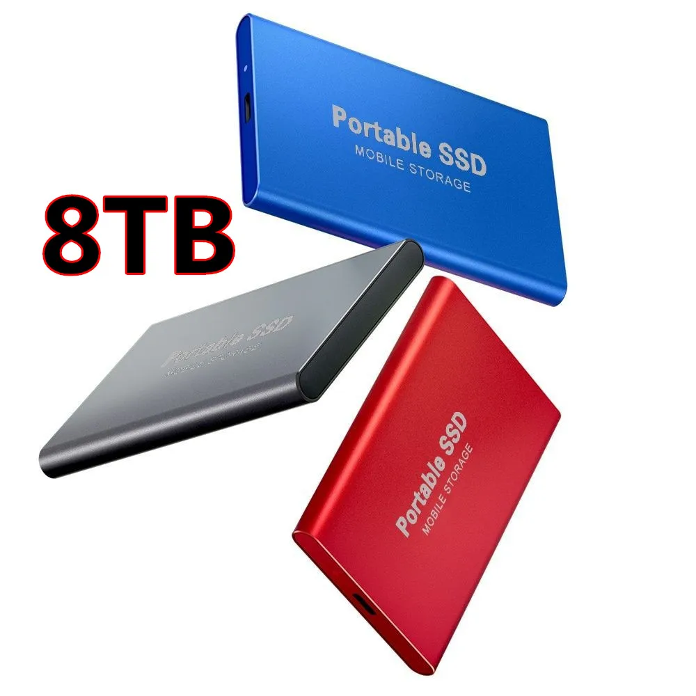 

Оригинальный высокоскоростной SSD Внешний жесткий диск SSD 8 ТБ 2 ТБ 1 ТБ 500G TYPE-C Мобильный Внешний твердотельный накопитель для ноутбуков и наст...