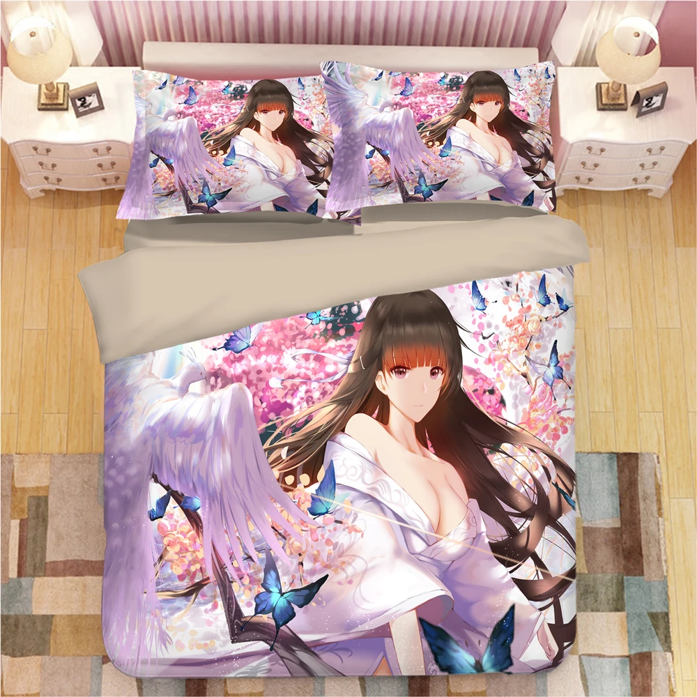 3 шт. Комплект постельного белья с пододеяльником и покрывалом | Дом сад