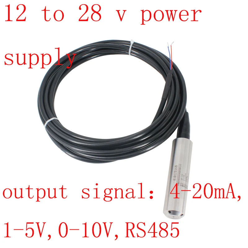 Sensor de Nível de Água Transmissor de Nível Líquido 420ma 15v 010v Rs485 Nível Automático Qdy30a Transmissores de pressão