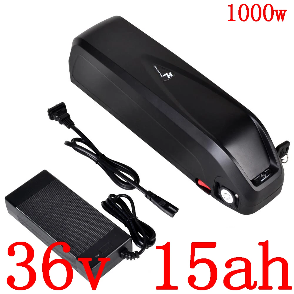 36V 500W 1000W ebike батарея 15AH Электрический велосипед литий-ионный аккумулятор с 30A BMS + 2A