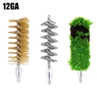 Набор для чистки пистолета 3 шт.компл., насадка для щетки, набор инструментов для чистки стержня 12GA, профессиональные Охотничьи Аксессуары, Бесплатная доставка