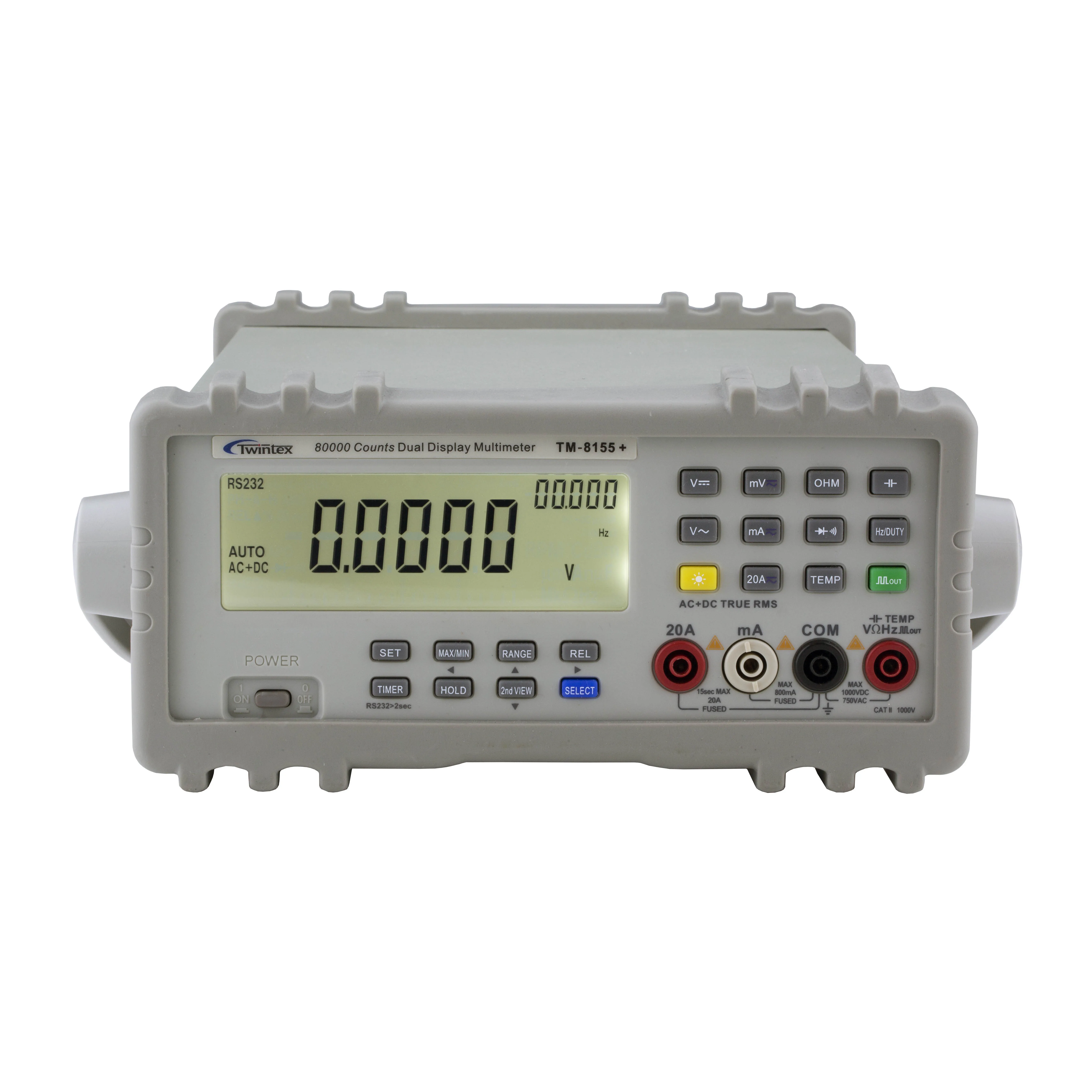 

TM-8155 + двойной дисплей Туре rms 80000 отсчетов Скамья Цифровой мультиметр