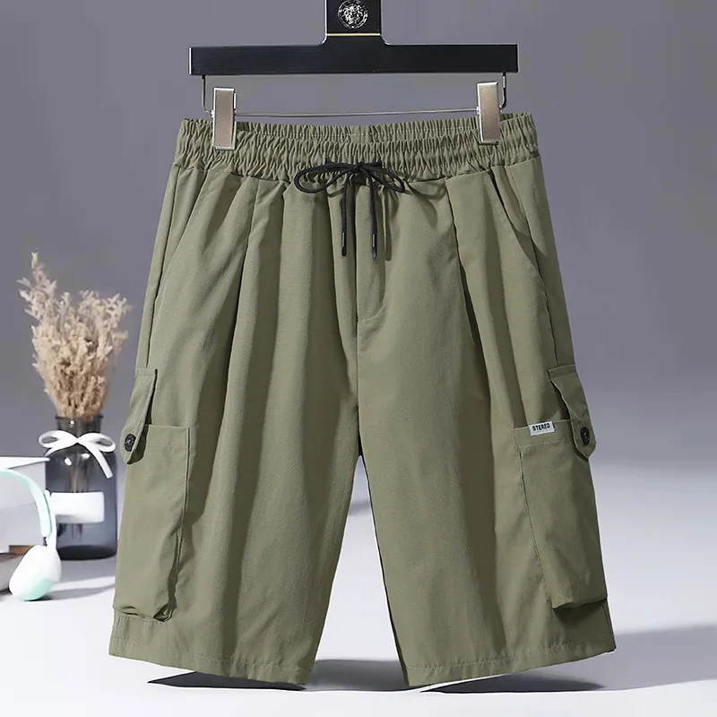 

Fashion casual work shorts men's 2021 summer fashion brand sports loose Korean style five point trend pants