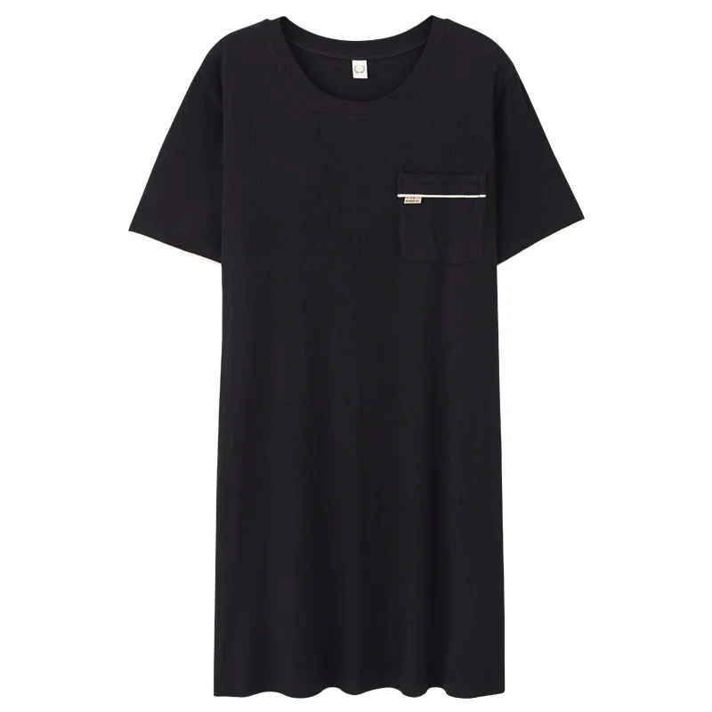 2021 New Nightdress Women's Summer Korean Loose Sexy Nightgown Short Sleeve Nightwear Home Suit Modal Female Sleepwear Lingerie